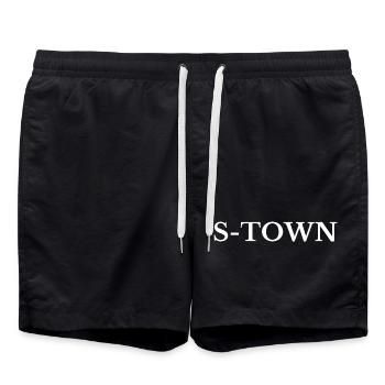 Stuttgart S-Town - Short de bain - noir - Devant - AI Model Male 185 light (185cm)