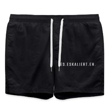 it's escalating anyway - Swim Trunks - black - Front - AI Model Male 185 light (185cm)