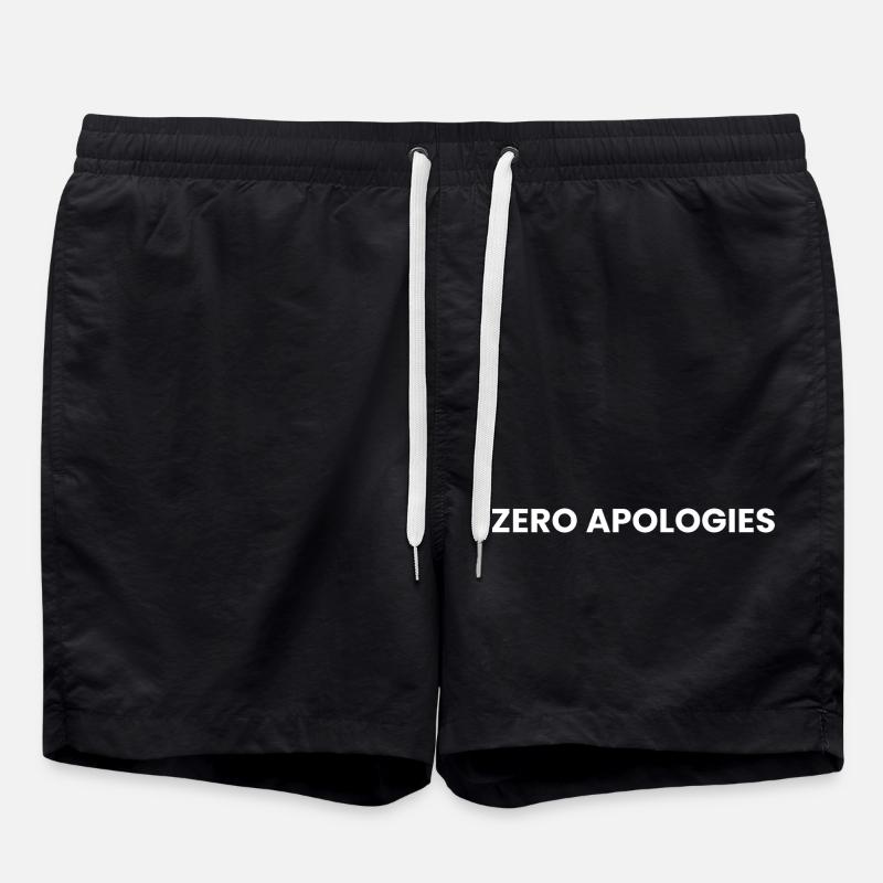 Zero Apologies - Swim Trunks - black