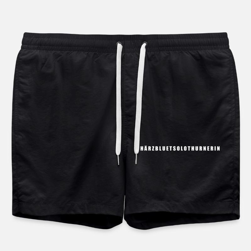Härzbluetsolothurnerin Canton de Soleure - Short de bain - noir