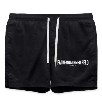 Falkenhagener Feld - Badeshorts - Schwarz - Vorne - AI Model Male 185 light (185cm)