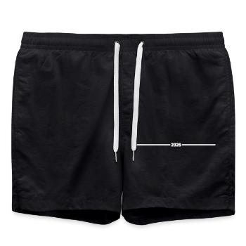 2026 Line - Swim Trunks - black - Front - AI Model Male 185 light (185cm)