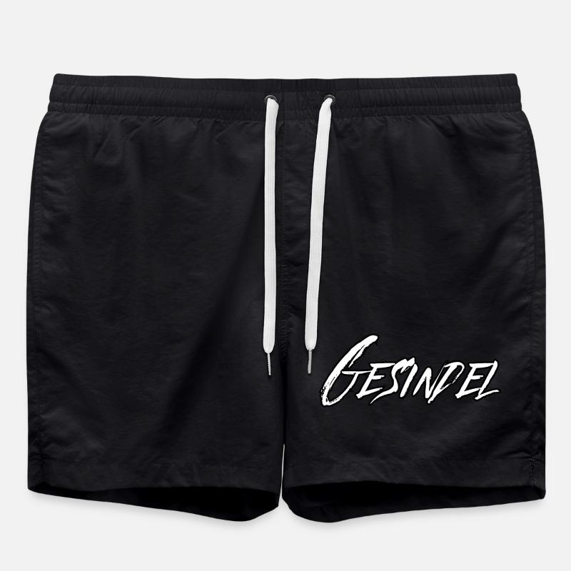 Racaille, véritable dégénérescence - Short de bain - noir