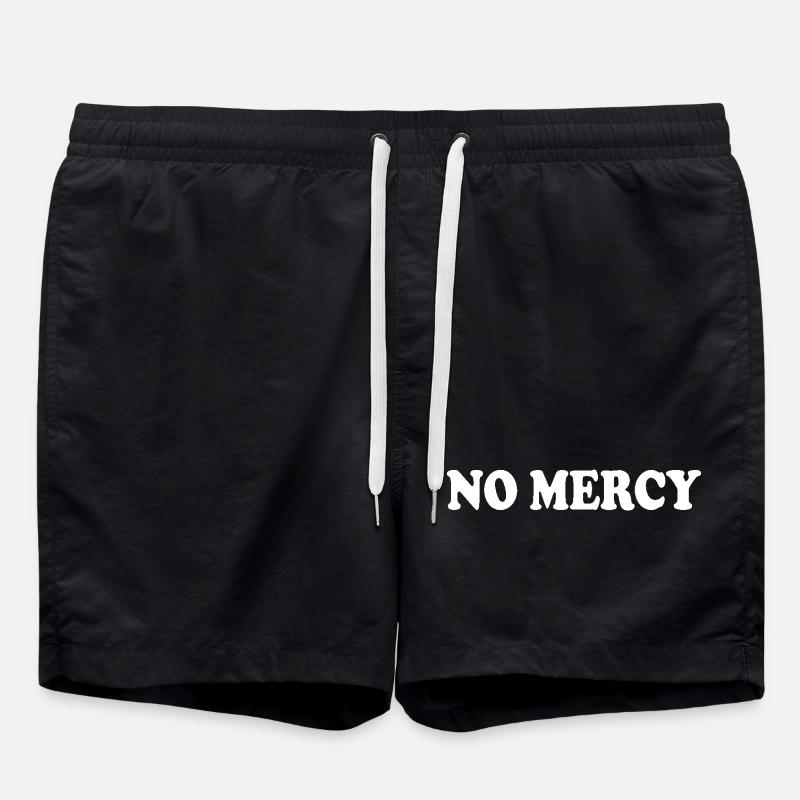 No mercy - Swim Trunks - black