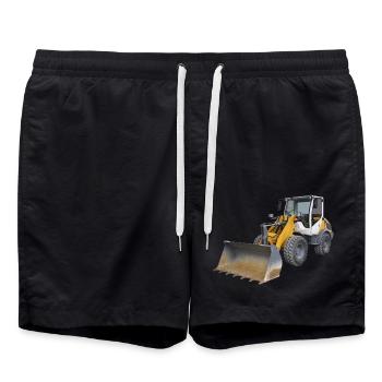 Chargeuses sur pneus - Short de bain - noir - Devant - AI Model Male 185 light (185cm)