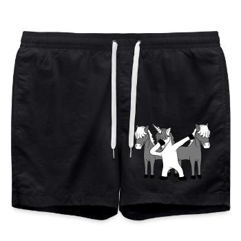 être différent différent équipe membre du parti tamponner unicor - Short de bain - noir - Devant - AI Model Male 185 light (185cm)