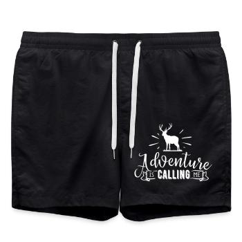 Aventure nature - Short de bain - noir - Devant - AI Model Male 185 light (185cm)
