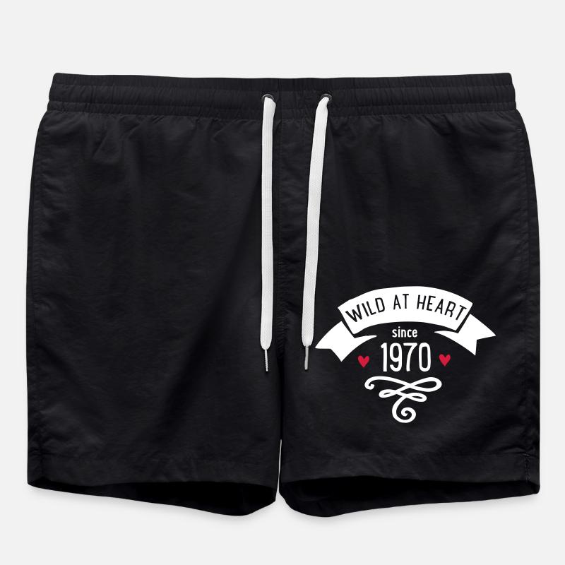 1970 - Short de bain - noir