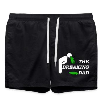 Dad - Swim Trunks - black - Front - AI Model Male 185 light (185cm)