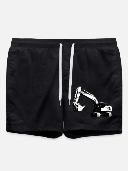 Excavatrice - Short de bain - noir