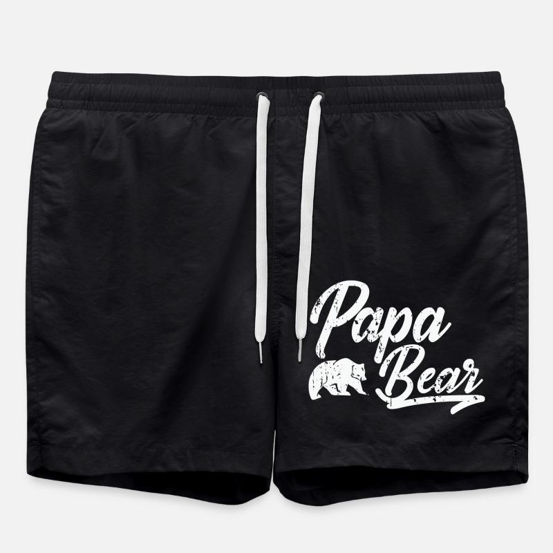 Papa Bear - Swim Trunks - black