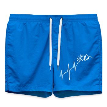 Bike + Mountains - Heartbeat - Swim Trunks - cobalt blue - Front