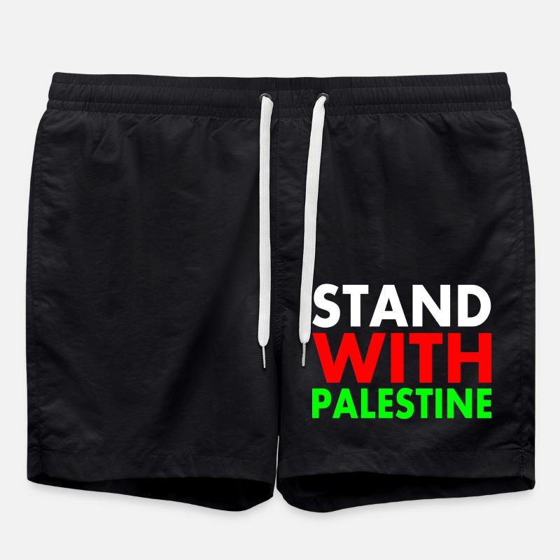 Palestine - Short de bain - noir