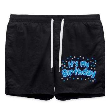 Confetti It s my - Swim Trunks - black - Front - AI Model Male 185 light (185cm)
