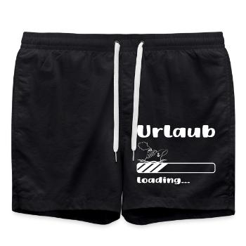 Urlaub loading Kreuzfahrt - Badeshorts - Schwarz - Vorne - AI Model Male 185 light (185cm)