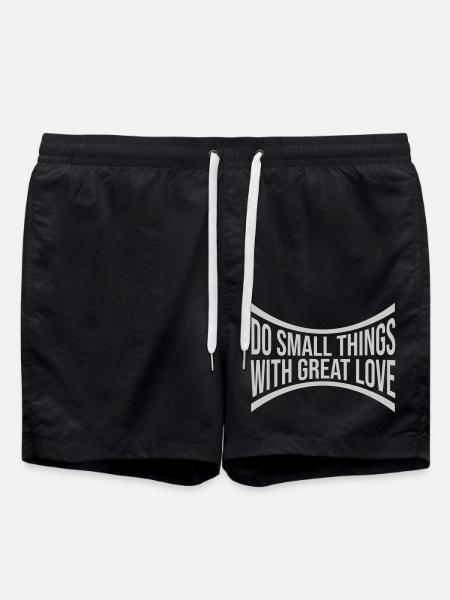Quote do small things - Swim Trunks - black