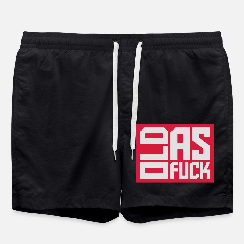 ancien logo de texte AF - Short de bain - noir