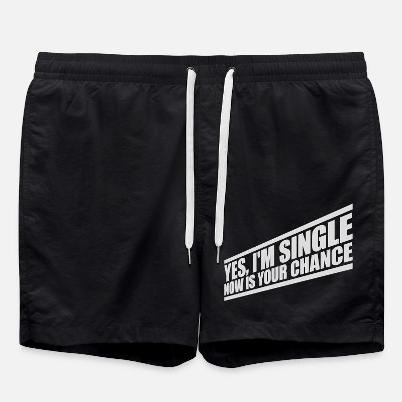 single now your chance - Swim Trunks - black