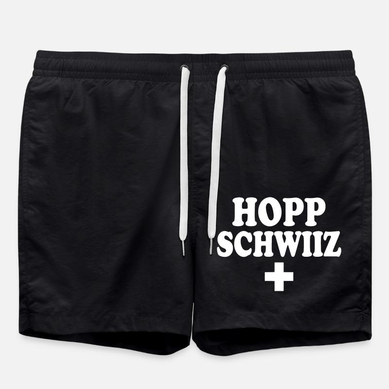 Hopp schwiiz - Swim Trunks - black