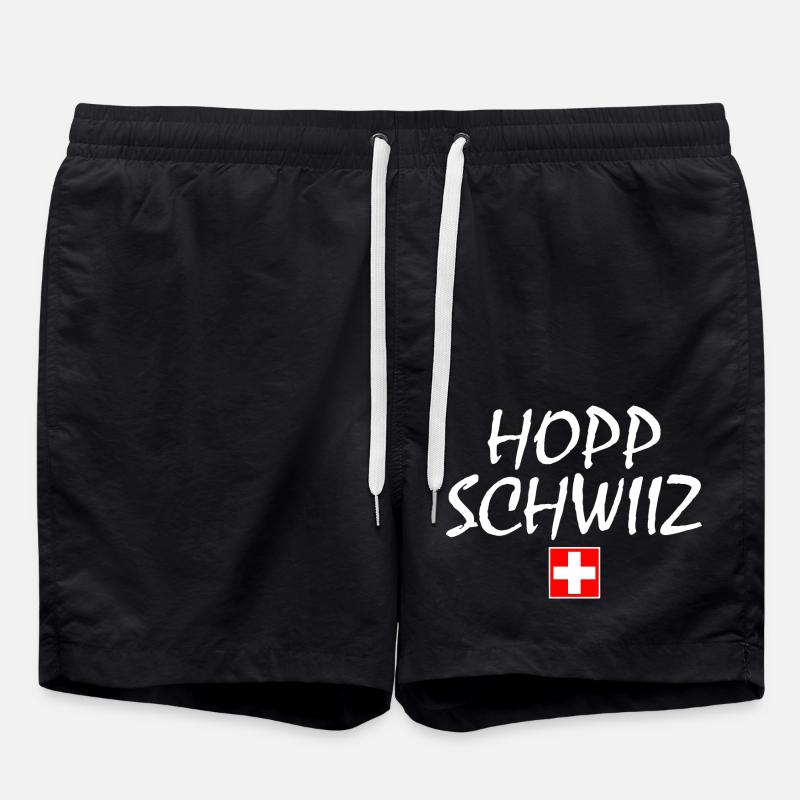Hopp schwiiz - Swim Trunks - black