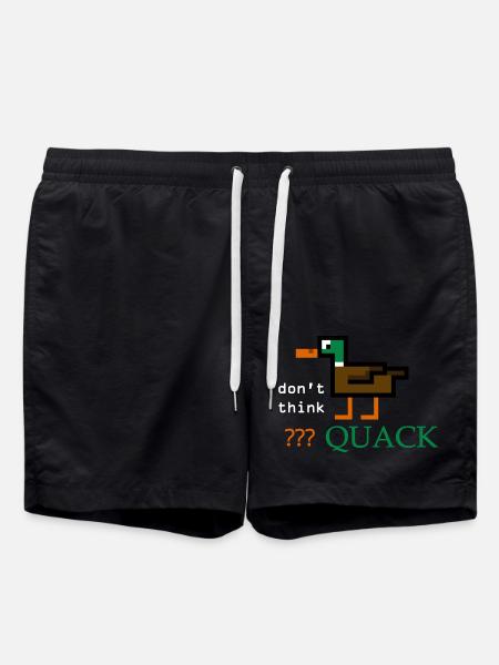 Duck Quack - Swim Trunks - black
