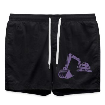 Silhouette de pelle, conception précise pour - Short de bain - noir - Devant - AI Model Male 185 light (185cm)