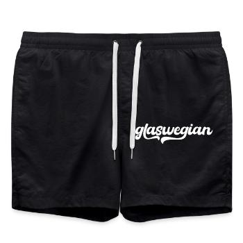 Glaswegian, Glasgow - Swim Trunks - black - Front - AI Model Male 185 light (185cm)