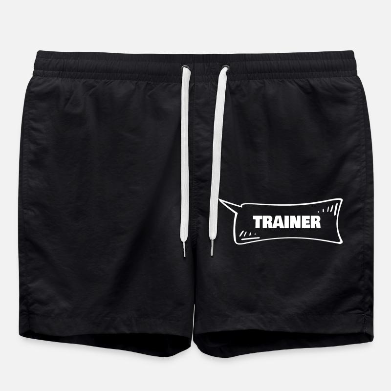 Sprechblase Trainer - Badeshorts - Schwarz