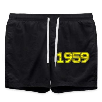 1959 - Swim Trunks - black - Front - AI Model Male 185 light (185cm)