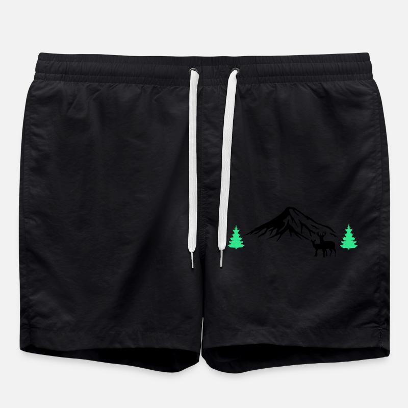 gebirge natur 02 - Badeshorts - Schwarz