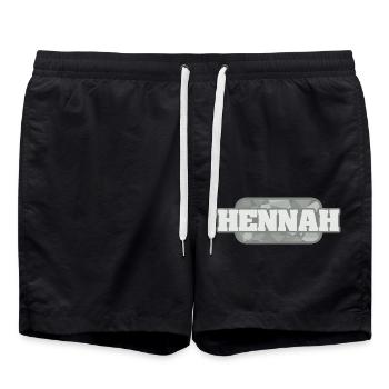 Health and Medical Hennah - Swim Trunks - black - Front - AI Model Male 185 light (185cm)