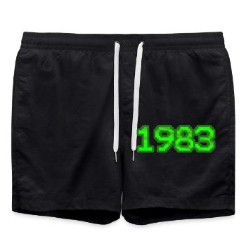 1983 - Badeshorts - Schwarz - Vorne - AI Model Male 185 light (185cm)