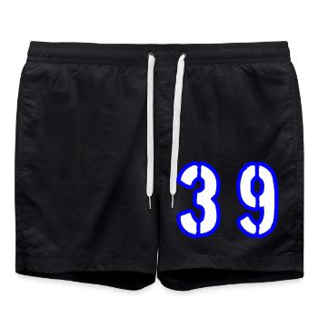 39 Symbole numérique - Short de bain - noir - Devant - AI Model Male 185 light (185cm)