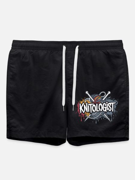 Passion for knitting - Swim Trunks - black