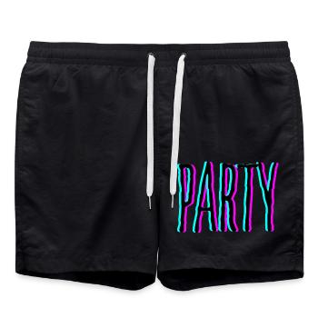 Parti! Chemise - Short de bain - noir - Devant - AI Model Male 185 light (185cm)