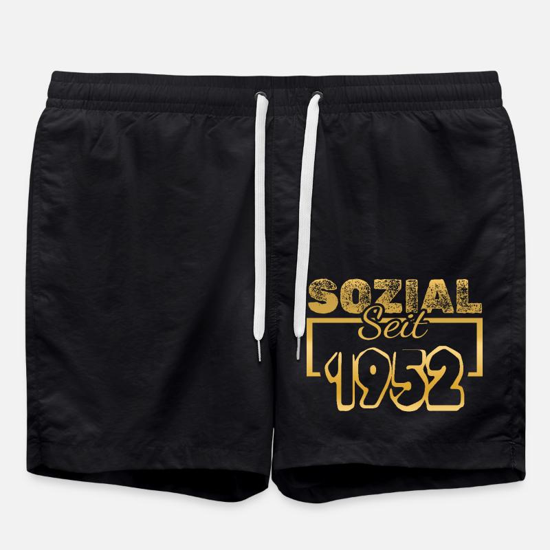Sozial 1952 - Badeshorts - Schwarz