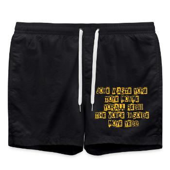 JONE WASTE YORE TOYE MONME YORALL REDIII THE VOICE - Badeshorts - Schwarz - Vorne - AI Model Male 185 light (185cm)