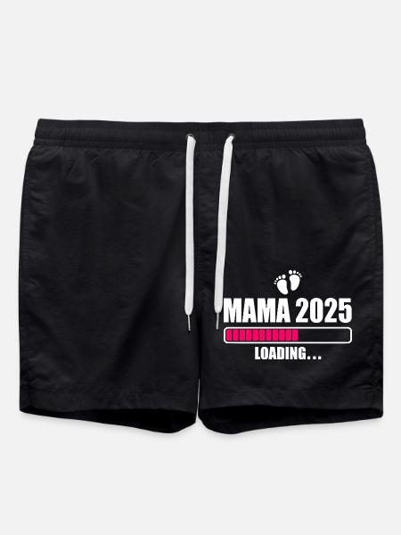 Mama 2025 - Badeshorts - Schwarz