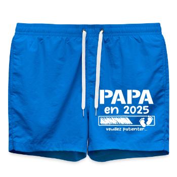 Papa en 2025 cadeaux futur père - Short de bain - cobalt blue - Devant