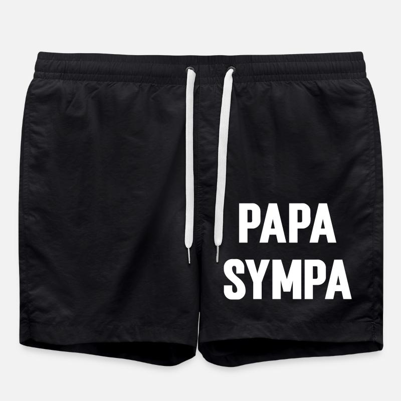 Papa Sympa - Short de bain - noir