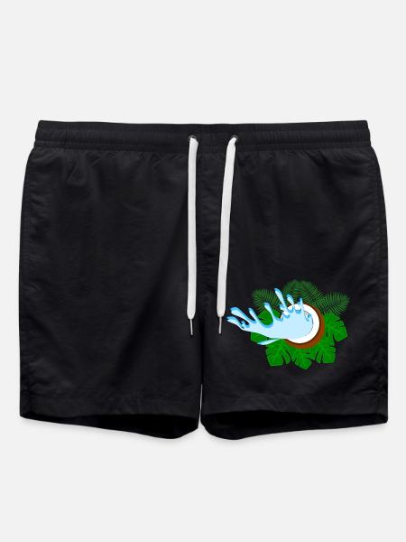 Coconut Fans - Swim Trunks - black