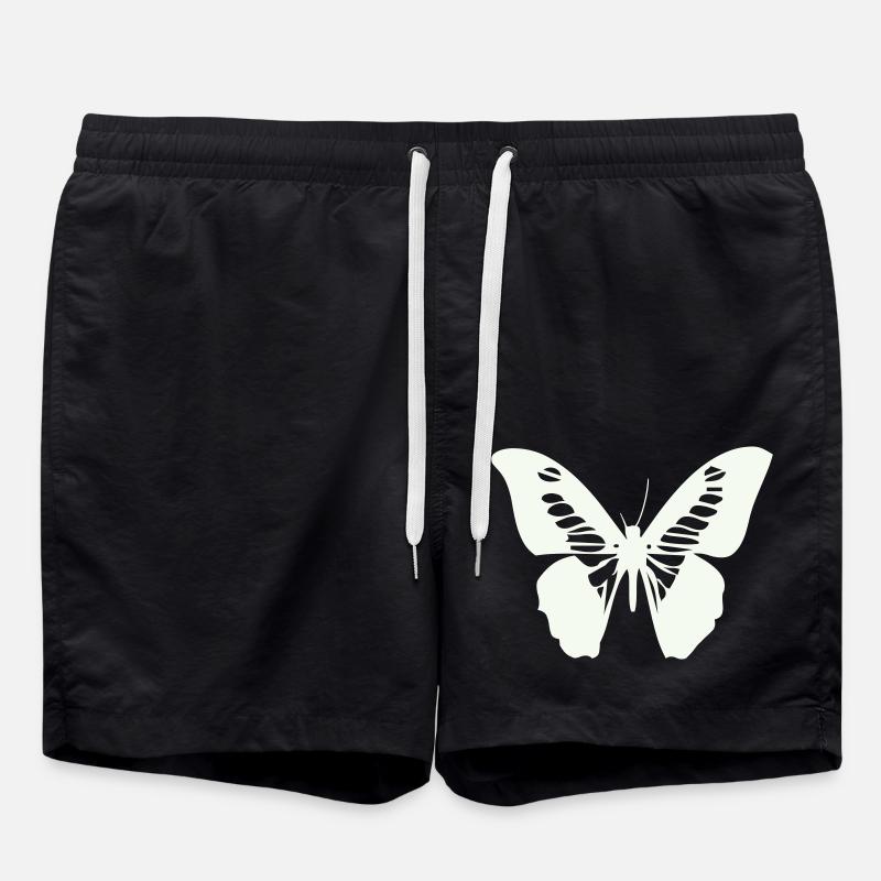 schmetterling - Badeshorts - Schwarz