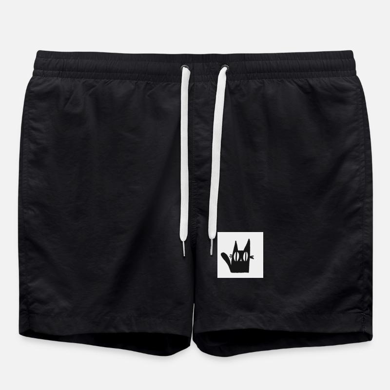 Mimi the Black Cat - Swim Trunks - black