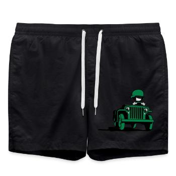 jeep_3c - Short de bain - noir - Devant - AI Model Male 185 light (185cm)