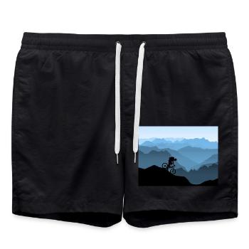 VTT en montagne - Short de bain - noir - Devant - AI Model Male 185 light (185cm)