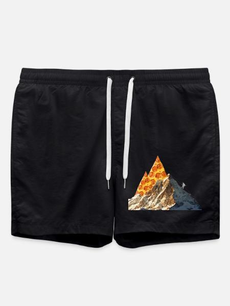 Pizza mountains - Swim Trunks - black