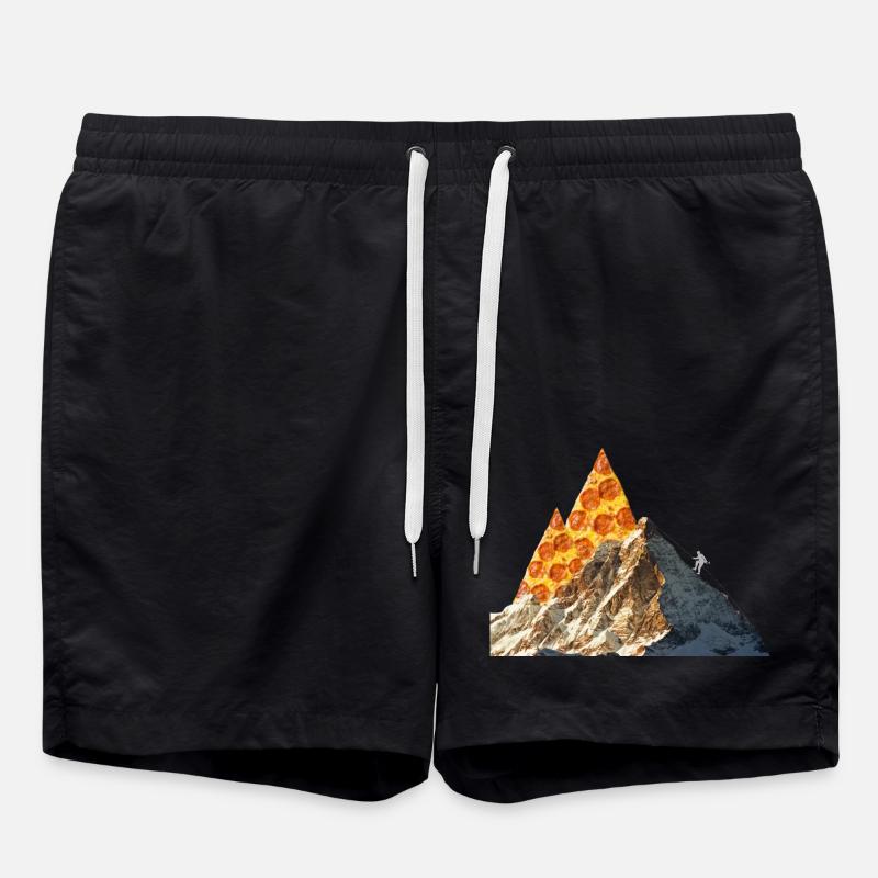 Pizza mountains - Swim Trunks - black