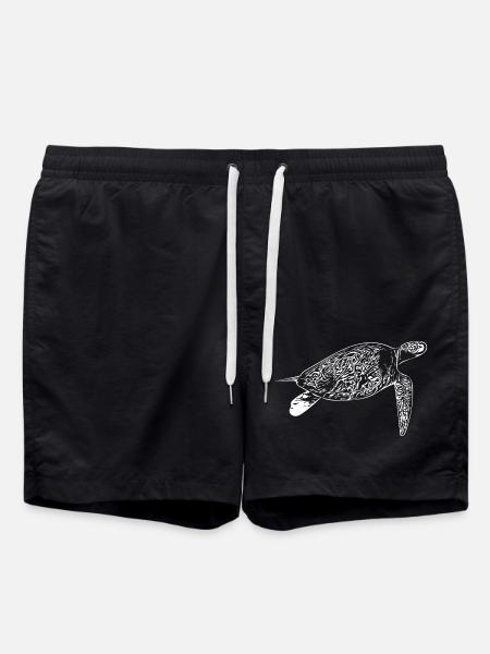 turtle - Swim Trunks - black