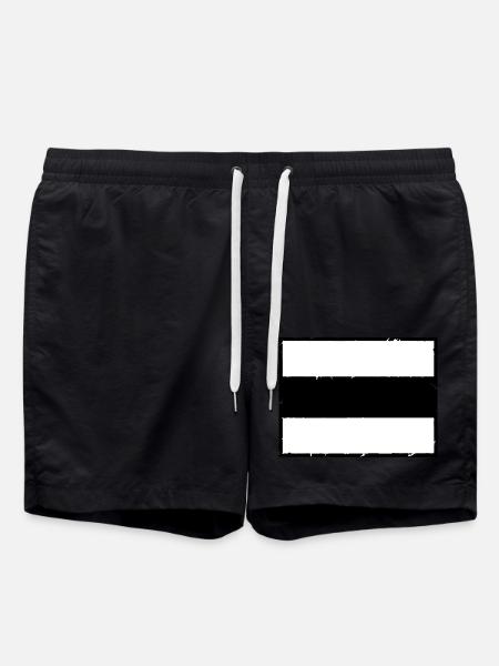 Frame shield design - Swim Trunks - black