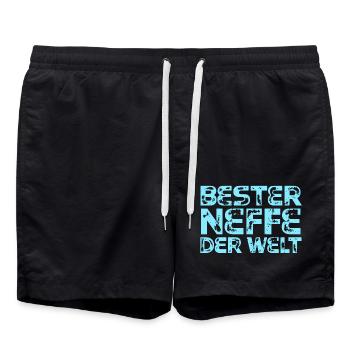 Neffe - Badeshorts - Schwarz - Vorne - AI Model Male 185 light (185cm)
